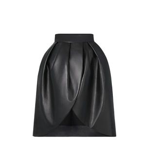 Louis Vuitton Leather Tulip Skirt, NWT